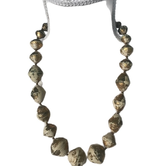 Teng Yuen Chunky Gold Patina BOHO graduated beads - Picture 2 of 5